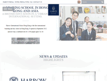 Tablet Screenshot of harrowschool.hk